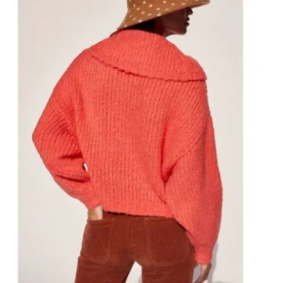Anthropologie "Zamora" Oversized Cowl Neck Sweater size XS - Picture 3 of 11